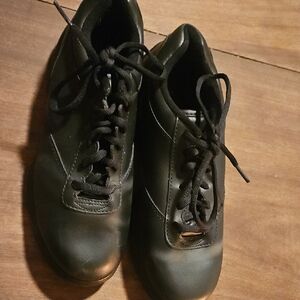 Dinkles Unisex Black Lace-Up Marching Sneakers